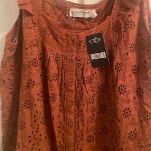 Lucky Brand embroidery Top